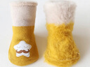 幼稚龙婴儿袜子秋冬宝宝加绒加厚保暖袜新生幼儿棉袜中高筒袜儿童长袜 太阳星星【男宝3双】 3-5岁 【L码】建议脚16cm内 实拍图