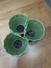 爱丽思花盆 阳台加厚壁挂悬挂式半圆形花盆墙壁栏杆挂钩塑料吊篮盆 7号浅绿色-含挂钩 实拍图