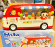 谷雨早教宝贝巴士餐车宝宝玩具车中英双语字母学习趣味情景婴幼儿童 GY-8884 谷雨巴士餐车 红色 实拍图