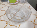 法蘭晶金边沙拉碗甜品碗玻璃盆玻璃碗玻璃碗套装碗具家用日式碗水果盘 金边碗中号（两只装） 实拍图