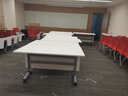 匠居士辅导班条桌折叠培训桌会议翻板桌带轮培训机构桌椅课桌学校书桌 尺寸颜色可定制 实拍图
