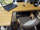 柔润实木转角书桌卧室拐角写字桌L型台式电脑桌学生家用学习办公桌 单桌长140宽60高75转角边长100cm 实拍图