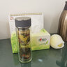 膳魔师（THERMOS）双层玻璃杯商务办公高档水杯男士泡茶杯车载水杯茶水分离节日礼物 TCGA-400-D-GY灰色 实拍图