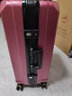 欧遥行李箱男铝框密码拉杆箱子韩版潮流大容量可登机女旅行皮箱次日达 酒红【黑框款-升级带充电口】 28英寸 -出国旅游超大容量行李箱 实拍图