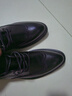 卡帝乐鳄鱼（CARTELO）布洛克男鞋英伦低帮系带皮鞋男软牛皮透气商务鞋9342 黑色 43 实拍图