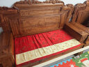 凯比特红木沙发坐垫中式海绵餐坐垫防滑罗汉床五木沙发垫套装定做 竹之韵拼接沙发垫含芯 坐垫定制 实拍图