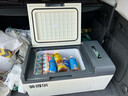 英得尔车载冰箱15L 低噪音(<35dB)车家两用 12V 24V 220V-S15 车用 【S15百搭灰+车用线】 15升 实拍图