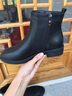 依零依蓓短靴女 新款女鞋春秋韩版加女单靴裸靴切尔西靴马丁靴子女 S600黑色（单里） 标准码，脚肥脚宽脚背高建议拍大一码 实拍图