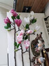 花艺赫家饰（HUA YI HE JIA SHI）高档PU手感新中式含苞玉兰花仿真花客厅餐桌装饰假花摆件摆设插花 手感含苞玉兰花 白色【2支】 实拍图