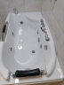 沃特玛（Waltmal）亚克力独立式浴缸家用成人恒温单人带扶手1.4-1.7米 左裙空缸+五件套+冲浪按摩+恒温 1.4m 晒单实拍图
