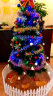 DOMIR 圣诞树套餐松针2/3米大型加密豪华树酒店商场圣诞节礼物装饰品 缤纷圣诞橱窗贴4个装 晒单实拍图