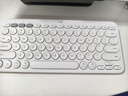 罗技（Logitech）时尚系列 K380 键盘 蓝牙办公键盘 无线键盘 女友 便携超薄键盘 笔记本键盘 芍药白 实拍图