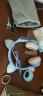 萌可儿 猫耳耳机带麦有线头戴式电脑耳麦电竞游戏女生款韩版可爱猫耳朵手机麦克风笔记本台式动漫 天空蓝（3.5mm圆头）有线款儿童 默认1 实拍图