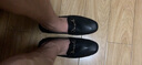 金利来（Goldlion）豆豆鞋男鞋秋季商务休闲鞋鹿皮革皮鞋柔软一脚蹬套脚驾车乐福鞋 黑色 39 实拍图