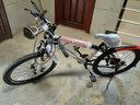 百士盾儿童自行车山地单车6-16岁以上学生减震双碟刹越野中小男女孩赛车 奢华版7速【辐条轮】黑红色 24寸丨适身高140-165丨 实拍图