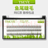 Tseye鱼尾睫毛假睫毛单簇自然款自嫁接睫毛眼睫毛朵毛浓密分段式 9mm 鱼尾睫毛（不含胶水和镊子） 实拍图