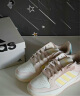 adidas ENTRAP休闲运动板鞋少年感复古篮球鞋女子阿迪达斯官方 乳白/橘粉/藕粉/蓝绿/黄 36.5(225mm) 实拍图