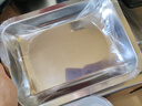 316不锈钢保鲜带盖方盘冰箱收纳野餐盒饺子盒长方形大容量可叠放 6套大号【26.5*20*4】 6件套 实拍图