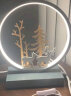 朵斯（DUOSI）台灯卧室床头灯创意个性装饰北欧风温馨浪漫结婚送礼艺术小鹿原木 麋鹿森林款-灰蓝色 自然光-按钮开关 实拍图