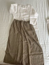 MUJI 女式 亚麻水洗 七分袖罩衫 T恤 亚麻上衣 BCA25C2S 白色 L(165/88A) 实拍图