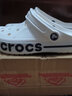 卡骆驰（crocs）洞洞鞋男鞋女鞋 25夏季新款贝雅拖鞋轻便透气情侣鞋沙滩鞋凉鞋 贝雅卡骆班-白色/热推款 38 -39 /M6W8/240mm 实拍图