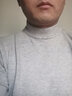 啄木鸟（TUCANO）半高领毛衣男时尚简约针织衫舒适保暖百搭男装上衣打底衫 浅灰XL 实拍图