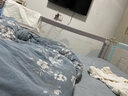 七彩博士婴儿床围栏床护栏儿童挡板宝宝安全防摔防掉垂直升降床1.8米2通用 蓝色海底世界【30档调节】 2.2米（单面） 实拍图