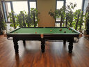 腾勃（TB） 台球桌标准成人家用美式中式黑八商用球房乒乓球桌二合一桌球台 9尺 家用豪配+回球 实拍图