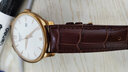 MSSM适用华为手表表带gt4/3/2头层小牛皮通用手表带男自动蝴蝶扣真皮表带棕色棕线-21mm 实拍图