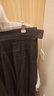 无印良品（MUJI）女式 麻混 弹力 直筒裙 长半身裙女春款裙子半裙 中长裙 女装 黑色 M (160/66A) 实拍图