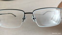 依视路（ESSILOR） 新款商务男镜架时尚潮流镜框女配依视路镜片近视定制眼镜 金属-全框-2062GY-透明灰 镜框+依视路膜岩非球面1.67现片 实拍图