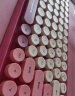 镭拓（Rantopad）RF200 蓝牙键盘ipad平板专用无线女生办公专用圆点外接可连手机键盘套装 粉色 实拍图