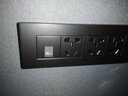 公牛（BULL）G04灰118型开关插座面板多孔四位大号暗装二十孔带双控五孔12孔 电脑九孔（4位） 实拍图
