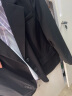 Gesaiya品牌2022年秋冬厚款标准型西服外套女式职业装中长款小西装时尚气质正装 黑色 XL 晒单实拍图