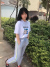 迪士尼（Disney）女童短袖套装2023年新款韩版女孩夏季t恤大童薄款休闲运动两件套 白色 160码建议身高150CM左右 晒单实拍图
