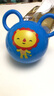 费雪（Fisher-Price） 儿童小皮球婴儿手抓软胶摇铃球拍拍球 10CM直径 蓝色 实拍图