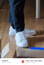 回力小白鞋男士2023夏秋季休闲运动板鞋百搭情侣款潮流韩版透气男鞋子 白黑色 43 实拍图