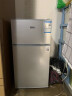 扬佳（YZJM）冰箱双门小型冷冻冷藏迷你家用冰箱双开门宿舍租房静音节能  上冷冻下冷藏BCD-72L银色高80厘米标准款 实拍图