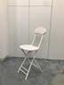 观藤折叠椅现代简约家用餐桌椅户外便携式靠背餐椅时尚办公培训椅 折叠椅（白色） 实拍图