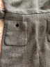 颜域羊毛针织无袖连衣裙女冬装2023新款时尚V领收腰中长款背心裙 灰色1 M/38 实拍图