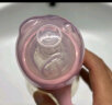 小土豆（potato）婴儿ppsu宽口径带手柄重力球吸管奶瓶配L号4个月以上300ml妃桃粉 实拍图