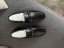 柯盾（KEDUN）春夏季真皮豆豆鞋男真皮软底新款皮鞋英伦一脚蹬懒人驾车男士商务休闲鞋 黑色 41 实拍图