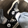 匡威（Converse）经典款男女鞋三星标1970s休闲鞋情侣帆布鞋百搭黑高帮162050C 162050C 高帮黑色 现货 36 实拍图