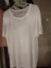 艾罗帝朗纯棉短袖t恤女新款春夏季学生宽松青年百搭学生白T半袖上衣打底衫 纯白 L 建议100-115斤 实拍图