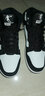 乔丹男鞋加绒高帮板鞋保暖棉鞋皮革面减震休闲运动鞋子 白色黑色（加绒） 45 实拍图