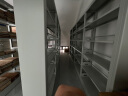 唐辑钢制书架书柜落地学校图书馆阅览室家用档案架 白色单面五层四组 实拍图