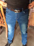 雅鹿牛仔裤男春秋季青年直筒潮流长裤男士宽松弹力裤子加绒加厚男装 蓝灰色 31 实拍图