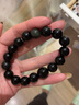 石头记（istone）黑曜石手串黑曜岩葫芦手链单圈简约大气新中式生日礼物送女友 12mm珠子 实拍图