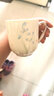 硅元陶瓷 茶杯水杯会议办公盖杯带托盘 兰馨 釉中彩象牙白瓷盖杯女士杯商务接待家用中国风乔迁礼品盒装 杯+托盘套装 实拍图