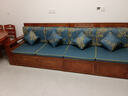莱仕达实木沙发 胡桃木实木沙发组合现代中式冬夏两用储物沙发YL 五人位 实拍图